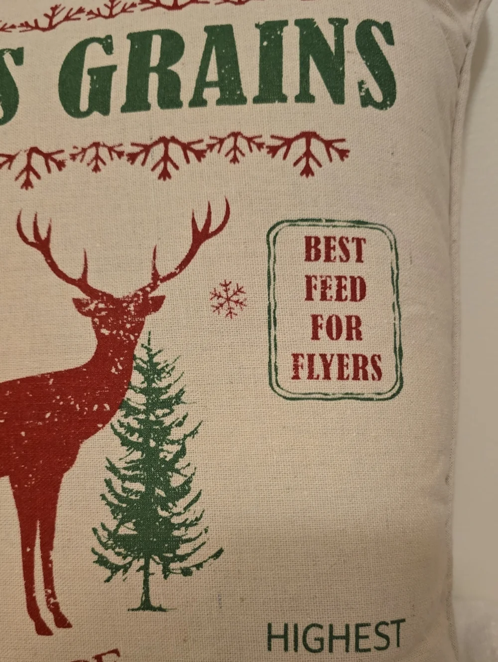 Kringles Grain Christmas Pillow